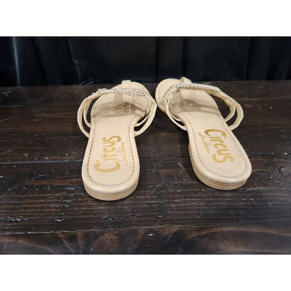 Circus NY By Sam Edelman Canyon Tan Medallion Flat Sandals Size 8 - Picture 6 of 9